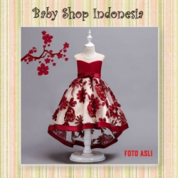 large Dress Anak Art Flower Red